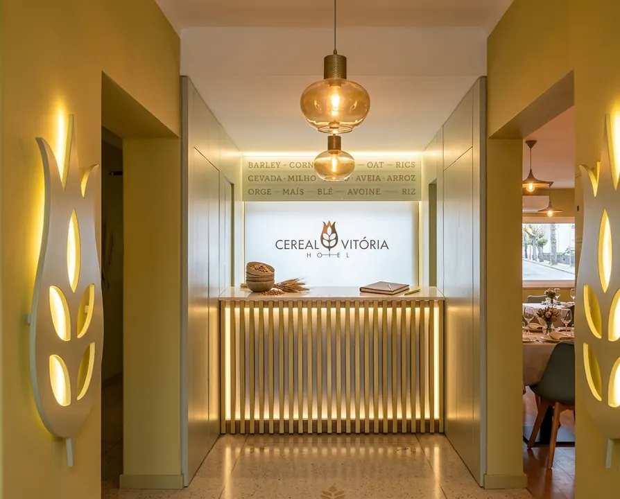 Receção do Hotel Vitória em Santarém, Portugal